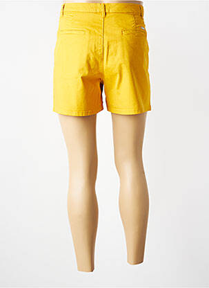 Short taille à pinces taille normale jaune DONA LISA femme