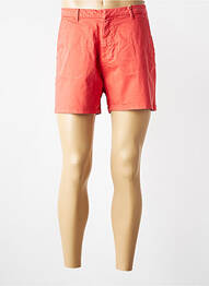 Short taille à pinces taille normale orange DONA LISA femme