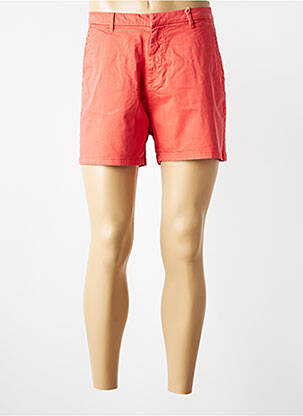 Short taille à pinces taille normale orange DONA LISA femme