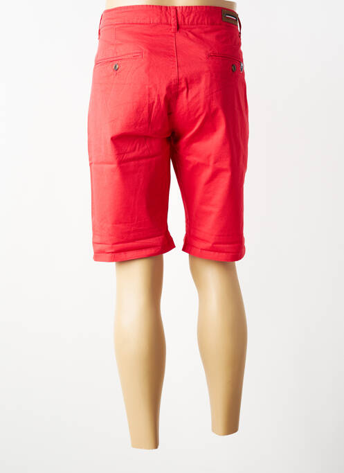Bermuda coupe droite rouge MAISON BLAGGIO homme