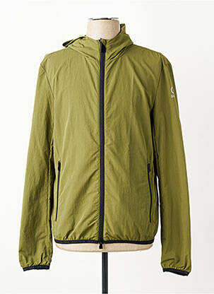 Coupe-vent poches a capuche vert SUNS BOARDS homme