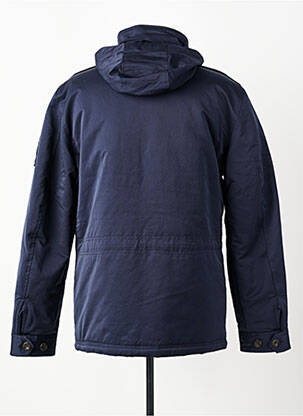 Parka manches longues a capuche bleu AERONAUTICA homme