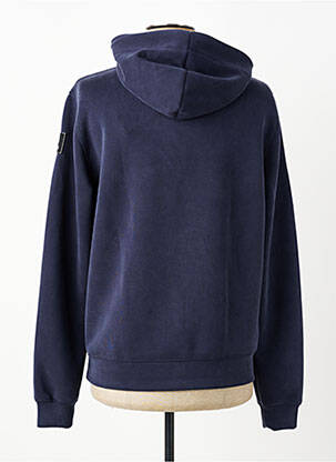 Sweat-shirt à capuche col rond manches longues bleu SUNS BOARDS homme