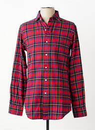 Chemise manches longues poignets boutonnés rouge RALPH LAUREN homme