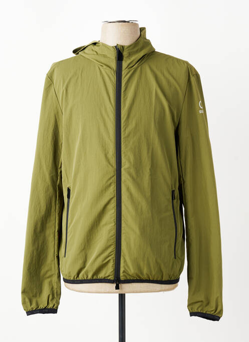 Coupe-vent poches a capuche vert SUNS BOARDS homme
