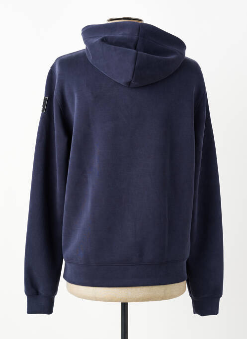 Sweat-shirt à capuche col rond manches longues bleu SUNS BOARDS homme