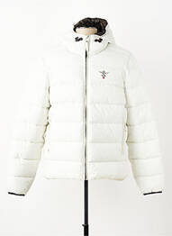 Doudoune manches longues a capuche blanc AERONAUTICA homme