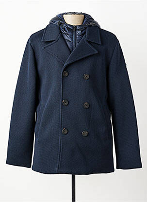 Manteau court poches sans capuche bleu UNITY homme