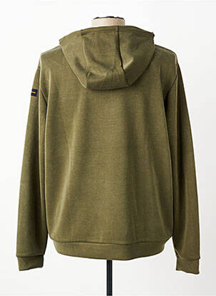 Sweat-shirt à capuche tissage jersey manches longues vert SUNS BOARDS homme