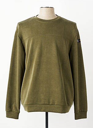 Sweat-shirt stretch manches longues vert SUNS BOARDS homme