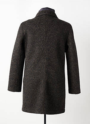 Manteau long coupe droite sans capuche noir MASON'S homme