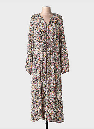 Robe longue manches longues manches longues noir C'EST BEAU LA VIE femme
