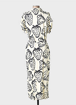 Robe maternité manches courtes beige COMPAÑIA FANTASTICA femme