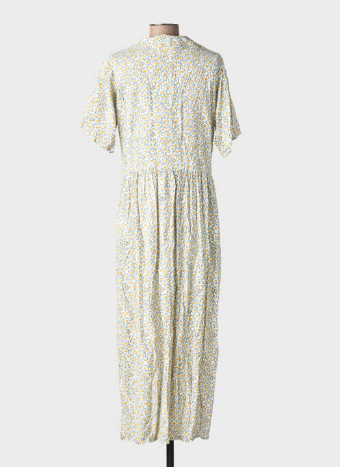 Robe longue manches courtes manches courtes jaune COMPAÑIA FANTASTICA femme
