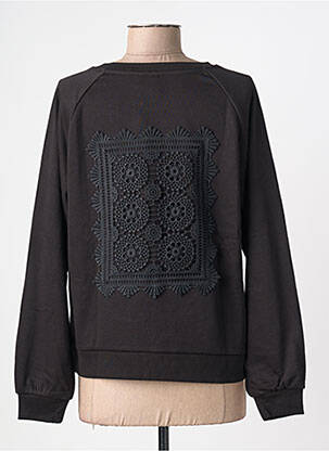 Sweat-shirt broderie manches longues noir VERO MODA femme