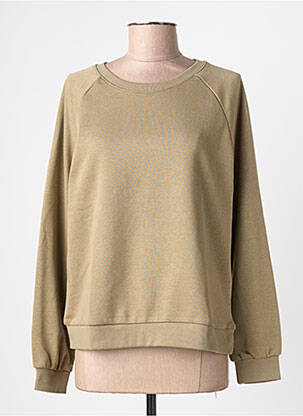 Sweat-shirt broderie manches longues vert VERO MODA femme