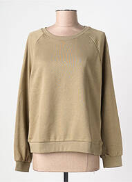 Sweat-shirt broderie manches longues vert VERO MODA femme