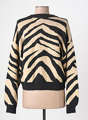 Pull stretch manches longues beige NOISY MAY femme