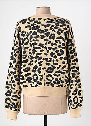 Pull stretch manches longues beige NOISY MAY femme