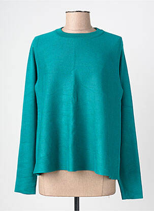 Pull coupe droite manches longues vert COMPAÑIA FANTASTICA femme