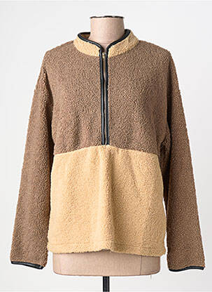 Sweat-shirt manches longues manches longues marron ATELIER EVÈNE femme