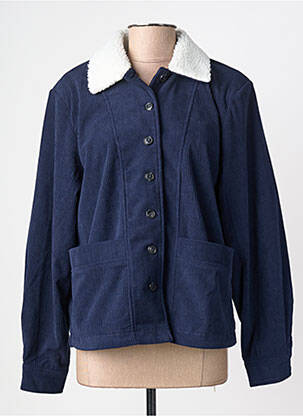 Veste casual coupe droite bleu PIECES femme