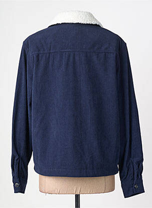 Veste casual coupe droite bleu PIECES femme