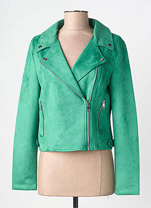 Veste casual tissage suedine vert VERO MODA femme