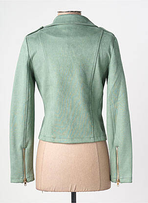 Veste casual tissage suedine vert Y'COO femme