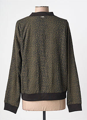 Veste casual col rond vert DEELUXE femme