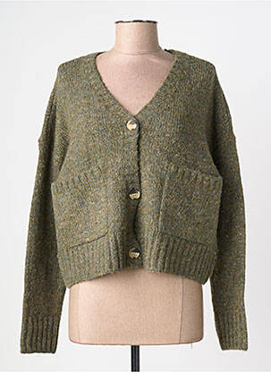 Gilet manches longues stretch vert VERO MODA femme