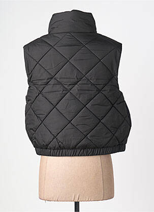 Doudoune fermeture zippée sur le devant sans capuche noir PIECES femme