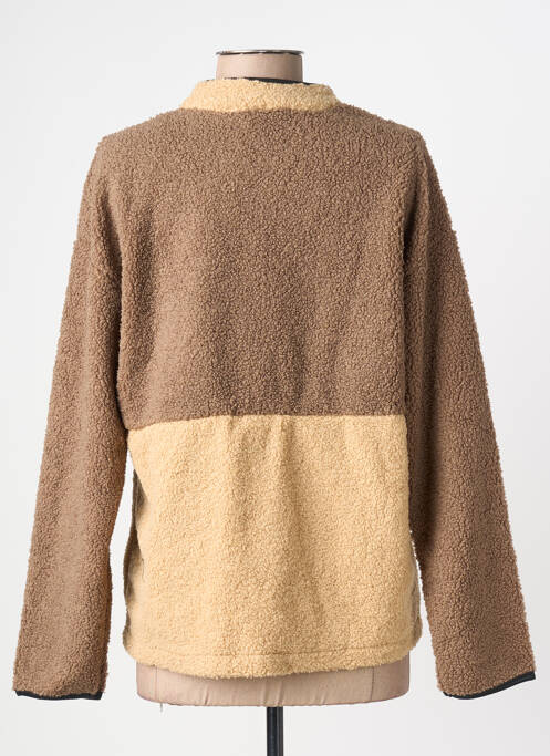 Sweat-shirt manches longues manches longues marron ATELIER EVÈNE femme