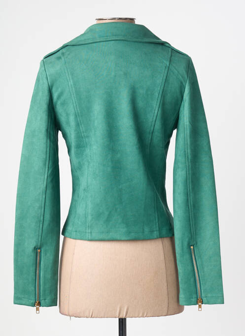 Veste casual tissage suedine vert Y'COO femme