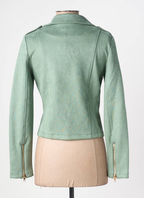 Veste casual tissage suedine vert Y'COO femme