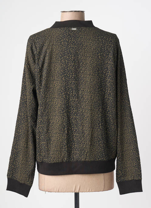 Veste casual col rond vert DEELUXE femme