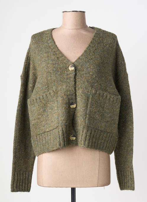 Gilet manches longues stretch vert VERO MODA femme