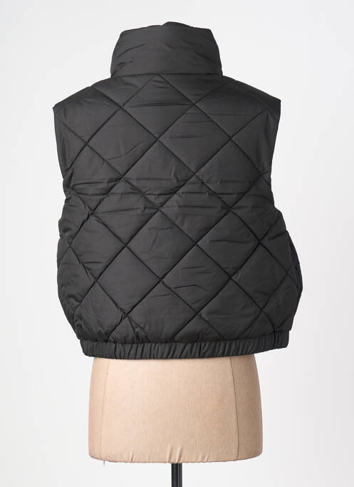 Doudoune fermeture zippée sur le devant sans capuche noir PIECES femme