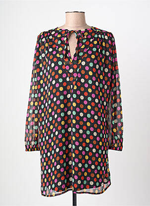 Robe courte manches longues manches longues noir COMPAÑIA FANTASTICA femme