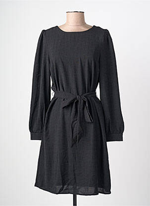 Robe mi-longue manches longues manches longues noir VERO MODA femme