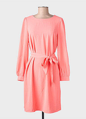 Robe mi-longue manches longues manches longues orange VERO MODA femme
