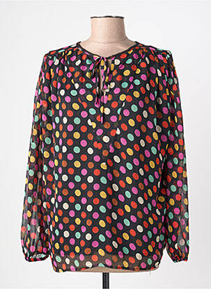 Blouse col rond manches longues noir COMPAÑIA FANTASTICA femme
