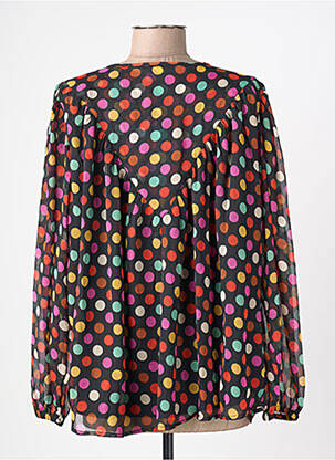 Blouse col rond manches longues noir COMPAÑIA FANTASTICA femme