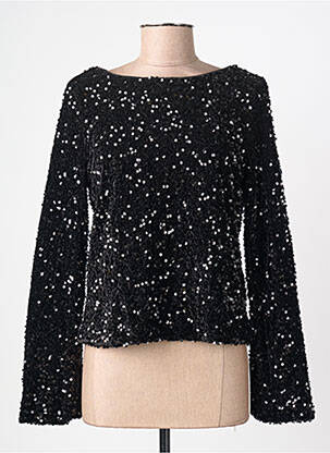 Top stretch manches longues noir VERO MODA femme