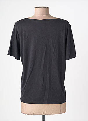 T-shirt coupe droite manches courtes noir PIECES femme