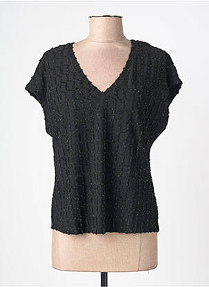 T-shirt col v manches courtes noir VERO MODA femme