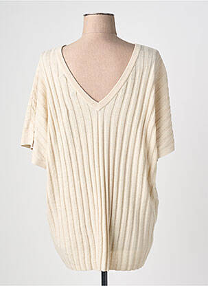 Top manches courtes manches courtes beige VERO MODA femme