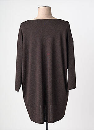Top stretch manches 3/4 marron VERO MODA femme