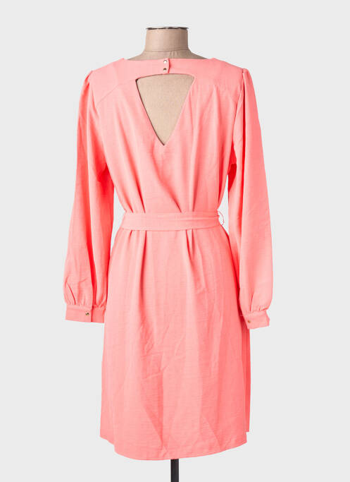 Robe mi-longue manches longues manches longues orange VERO MODA femme