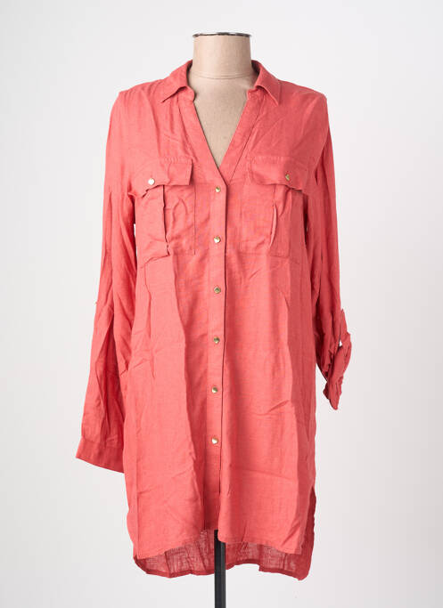 Robe mi-longue manches longues manches longues rouge VERO MODA femme